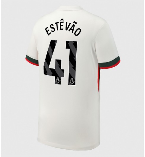 Chelsea Estevao Willian #41 Venkovní Dres 2025-26 Krátký Rukáv Chelsea Estevao Willian #41 Venkovní Dres 2025-26 Krátký Rukáv